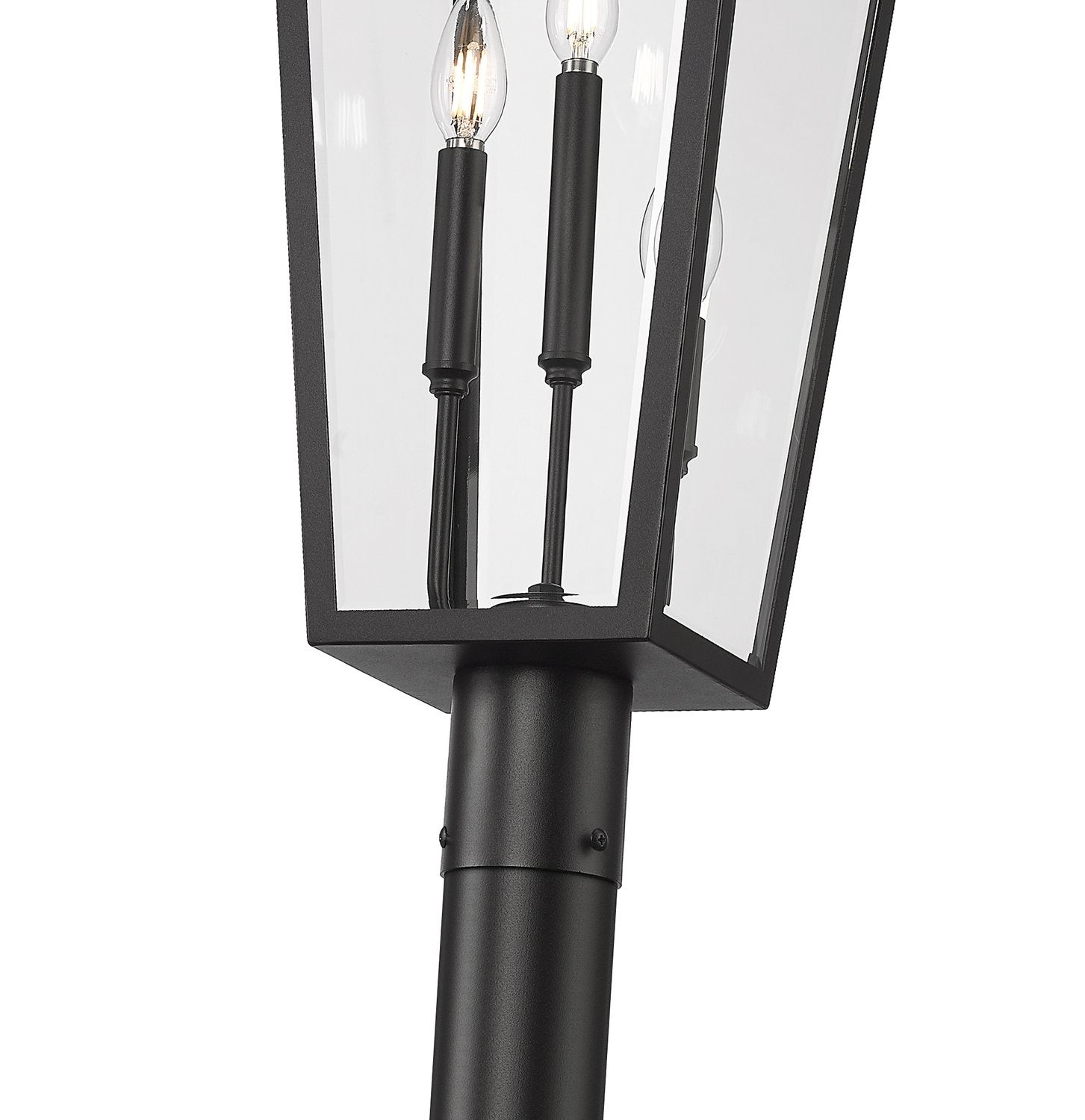 Z-LITE GANNON OUTDOOR POST MOUNTED FIXTURE - 5009P96 | 5008PHXLR-5009P96-BK - Post