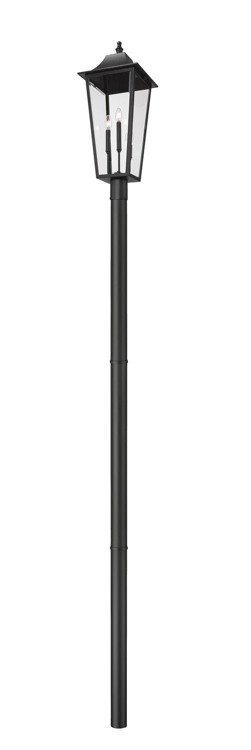 Z-LITE GANNON OUTDOOR POST MOUNTED FIXTURE - 5009P96 | 5008PHXLR-5009P96-BK - Post