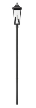 Z-LITE GANNON OUTDOOR POST MOUNTED FIXTURE - 5009P96 | 5008PHXLR-5009P96-BK - Post