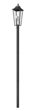 Z-LITE GANNON OUTDOOR POST MOUNTED FIXTURE - 5009P96 | 5008PHXLR-5009P96-BK - Post