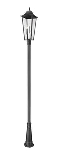 Z-LITE GANNON OUTDOOR POST MOUNTED FIXTURE - 5011P | 5008PHXLR-5011P-BK - Post