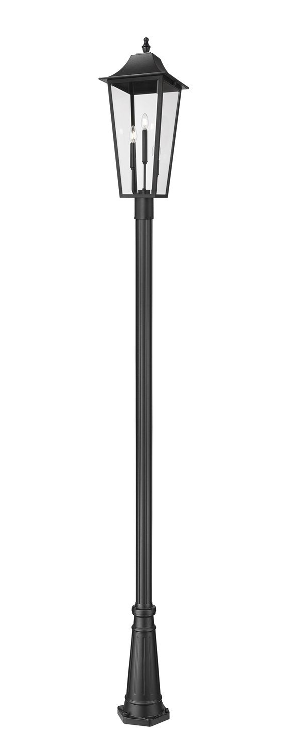 Z-LITE GANNON OUTDOOR POST MOUNTED FIXTURE - 5011P | 5008PHXLR-5011P-BK - Post