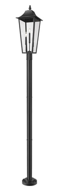 Z-LITE GANNON OUTDOOR POST MOUNTED FIXTURE - 5012P | 5008PHXLR-5012P-BK - Post
