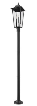Z-LITE GANNON OUTDOOR POST MOUNTED FIXTURE - 5012P | 5008PHXLR-5012P-BK - Post