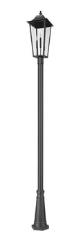 Z-LITE GANNON OUTDOOR POST MOUNTED FIXTURE - 519P | 5008PHXLR-519P-BK - Post