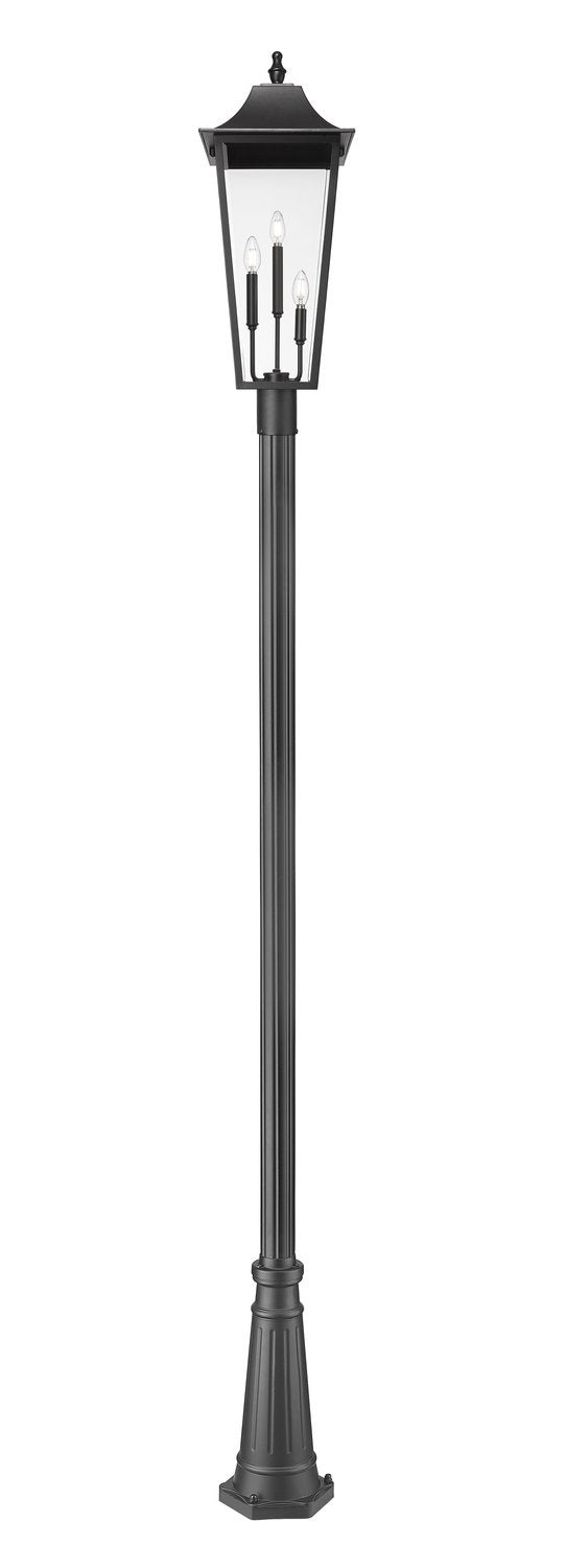 Z-LITE GANNON OUTDOOR POST MOUNTED FIXTURE - 519P | 5008PHXLR-519P-BK - Post