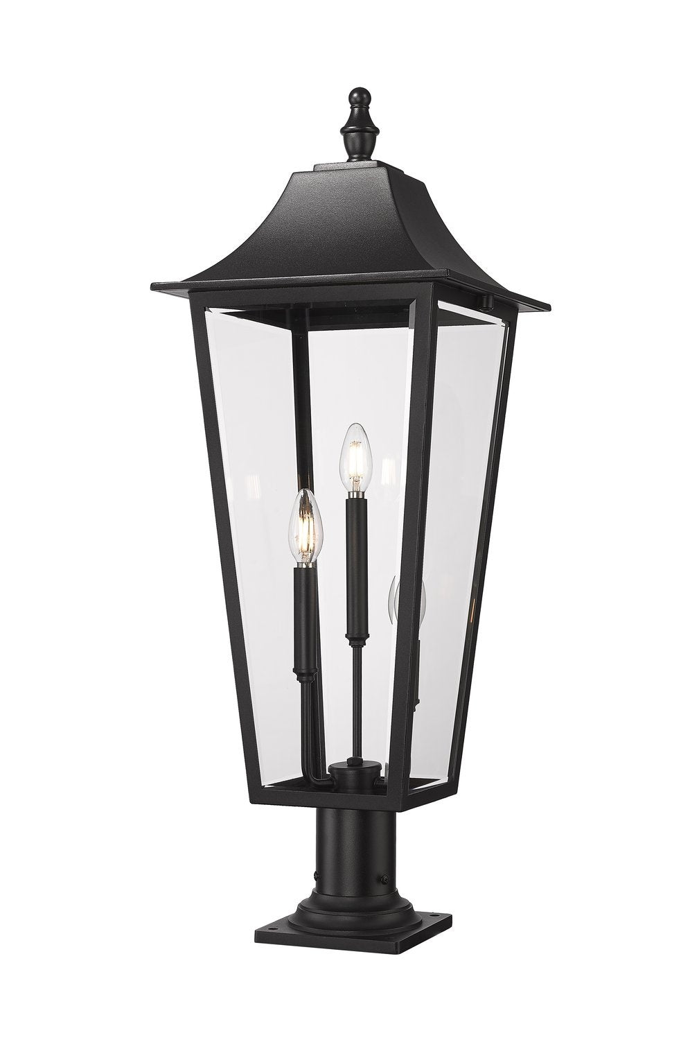 Z-LITE GANNON OUTDOOR PIER MOUNTED FIXTURE | 5008PHXLR-533PM-BK - Post