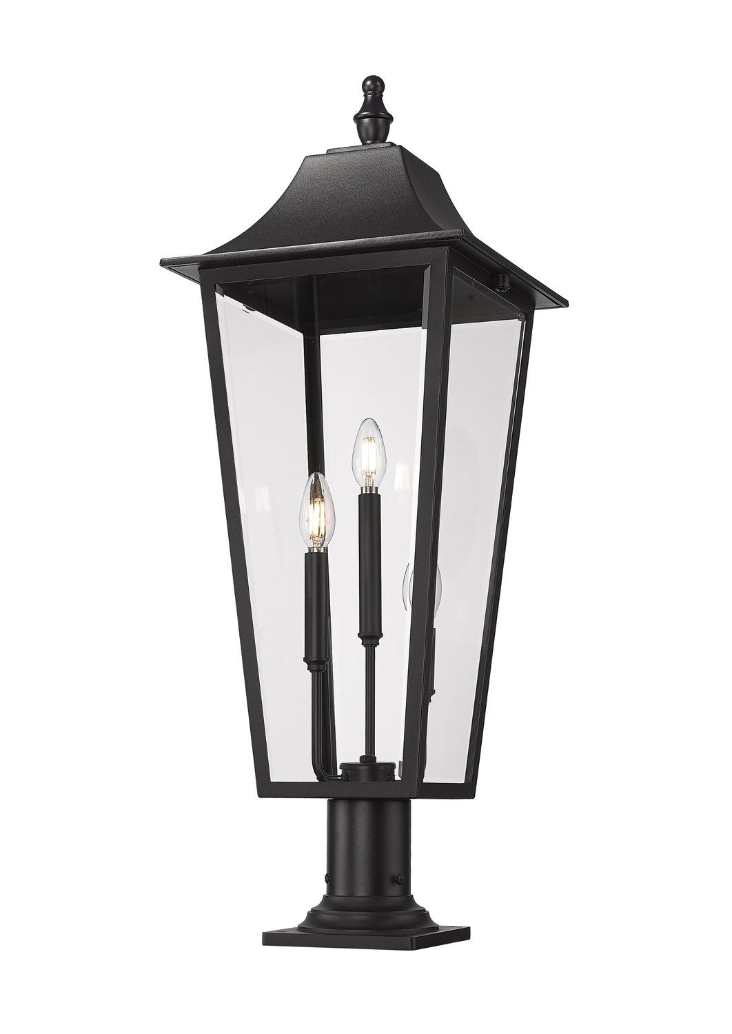 Z-LITE GANNON OUTDOOR PIER MOUNTED FIXTURE | 5008PHXLR-533PM-BK - Post