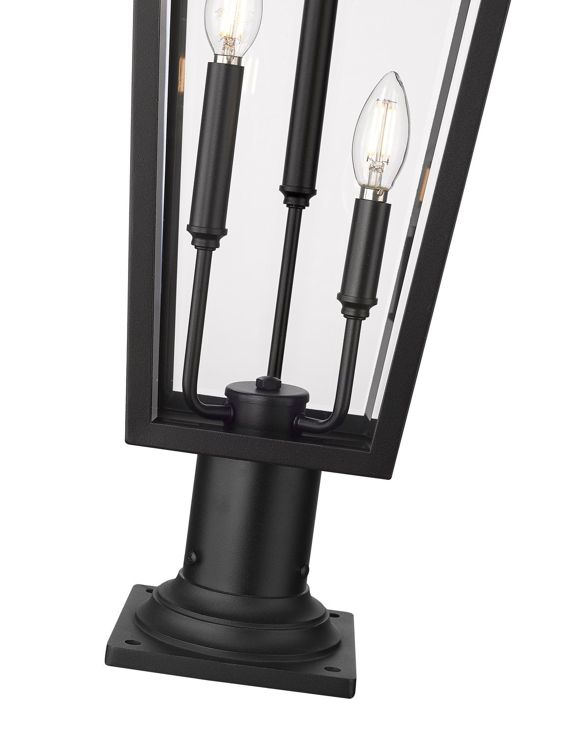 Z-LITE GANNON OUTDOOR PIER MOUNTED FIXTURE | 5008PHXLR-533PM-BK - Post