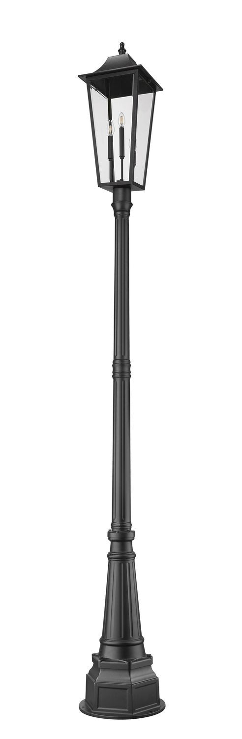 Z-LITE GANNON OUTDOOR POST MOUNTED FIXTURE - 564P | 5008PHXLR-564P-BK - Post