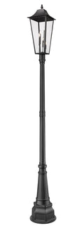 Z-LITE GANNON OUTDOOR POST MOUNTED FIXTURE - 564P | 5008PHXLR-564P-BK - Post