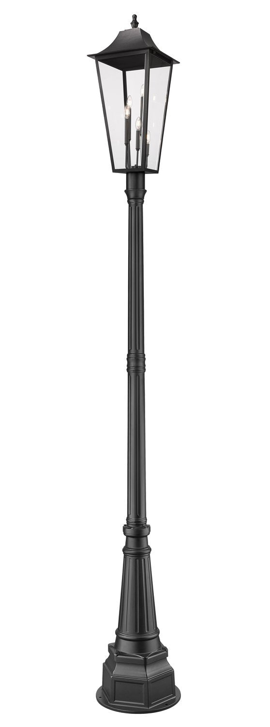 Z-LITE GANNON OUTDOOR POST MOUNTED FIXTURE - 564P | 5008PHXLR-564P-BK - Post