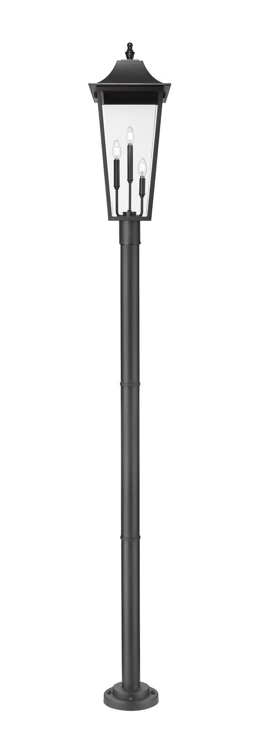 Z-LITE GANNON OUTDOOR POST MOUNTED FIXTURE - 567P | 5008PHXLR-567P-BK - Post