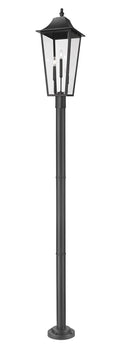 Z-LITE GANNON OUTDOOR POST MOUNTED FIXTURE - 567P | 5008PHXLR-567P-BK - Post