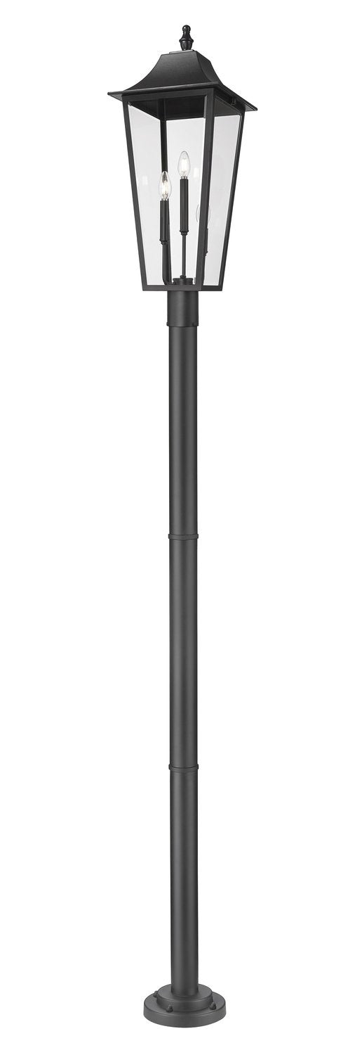 Z-LITE GANNON OUTDOOR POST MOUNTED FIXTURE - 567P | 5008PHXLR-567P-BK - Post