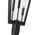 Z-LITE GANNON OUTDOOR POST MOUNTED FIXTURE - 567P | 5008PHXLR-567P-BK - Post