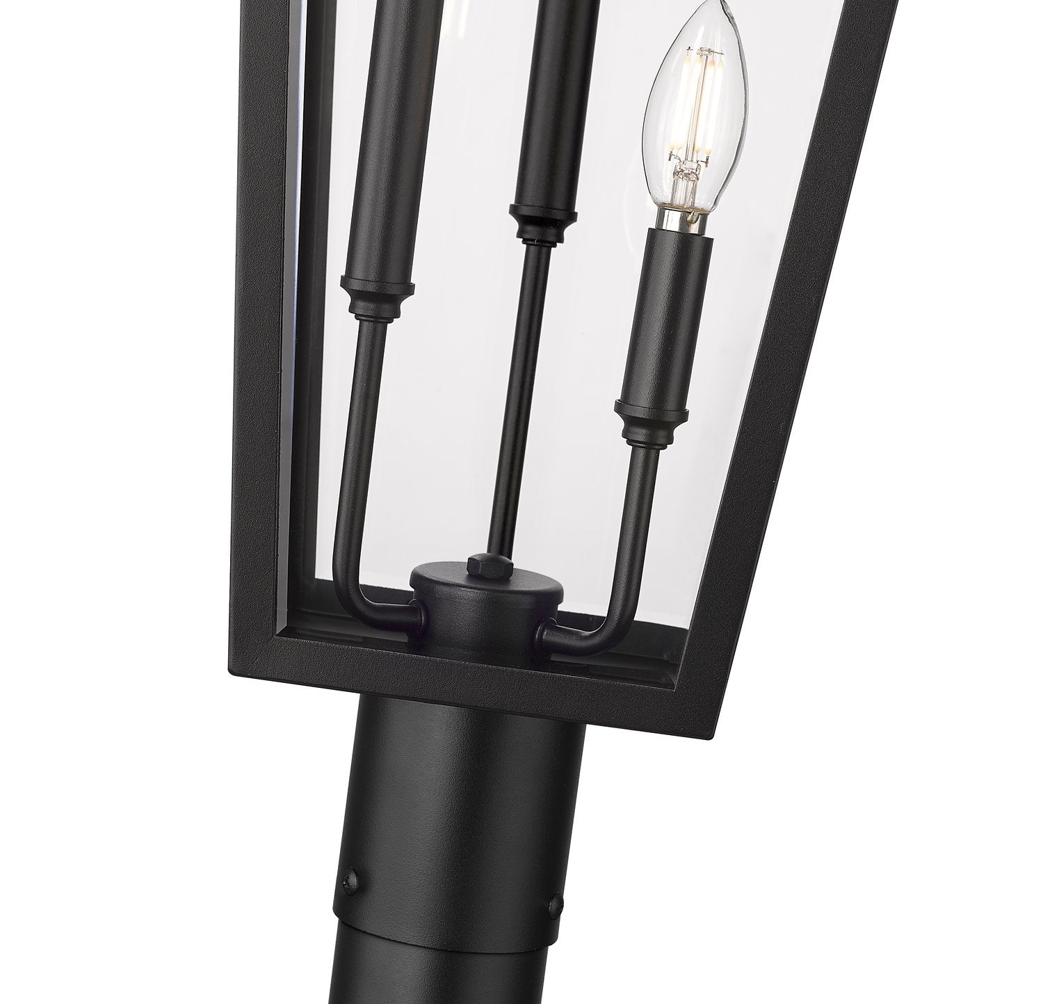Z-LITE GANNON OUTDOOR POST MOUNTED FIXTURE - 567P | 5008PHXLR-567P-BK - Post