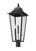 Z-LITE GANNON OUTDOOR POST MOUNT FIXTURE | 5008PHXLR-BK - Post