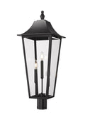 Z-LITE GANNON OUTDOOR POST MOUNT FIXTURE | 5008PHXLR-BK - Post