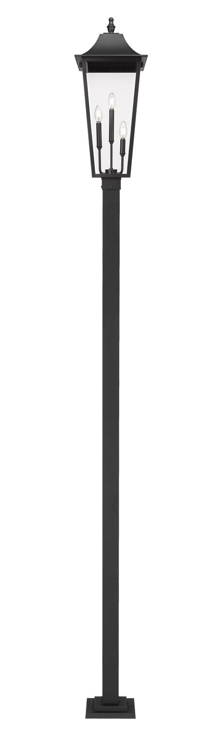 Z-LITE GANNON OUTDOOR POST MOUNTED FIXTURE - 536P | 5008PHXLS-536P-BK - Post