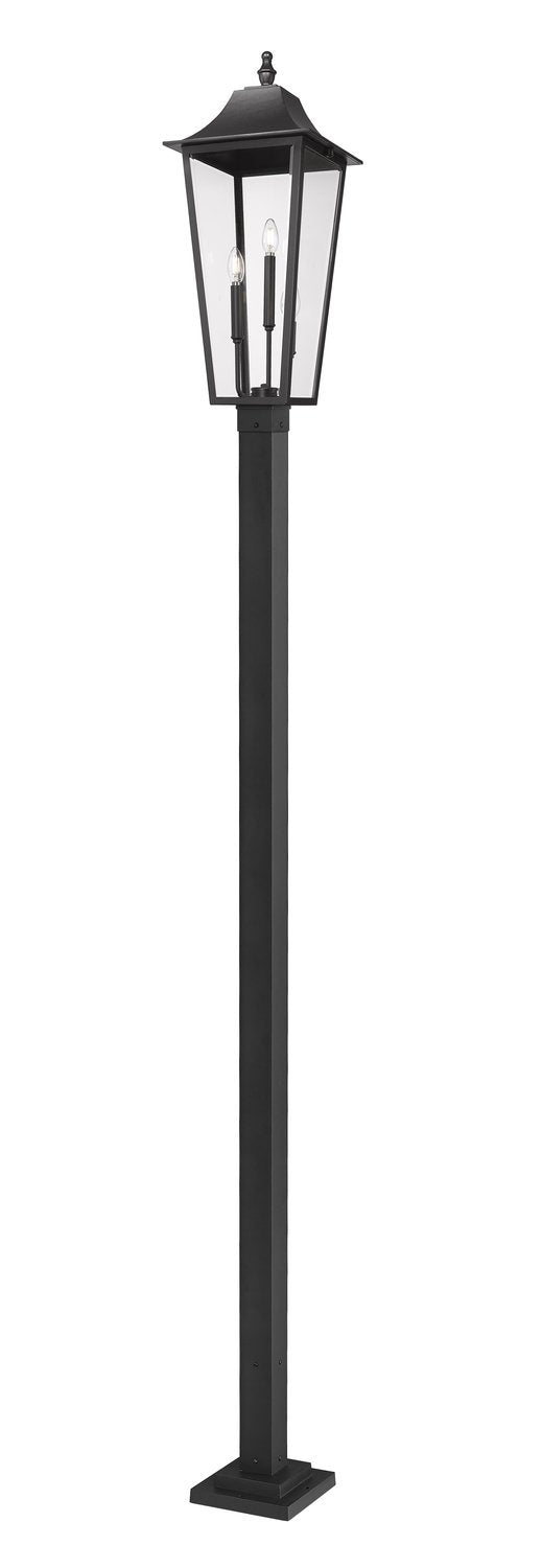 Z-LITE GANNON OUTDOOR POST MOUNTED FIXTURE - 536P | 5008PHXLS-536P-BK - Post