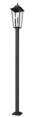 Z-LITE GANNON OUTDOOR POST MOUNTED FIXTURE - 536P | 5008PHXLS-536P-BK - Post
