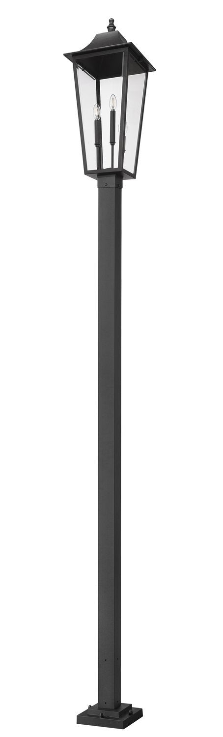 Z-LITE GANNON OUTDOOR POST MOUNTED FIXTURE - 536P | 5008PHXLS-536P-BK - Post