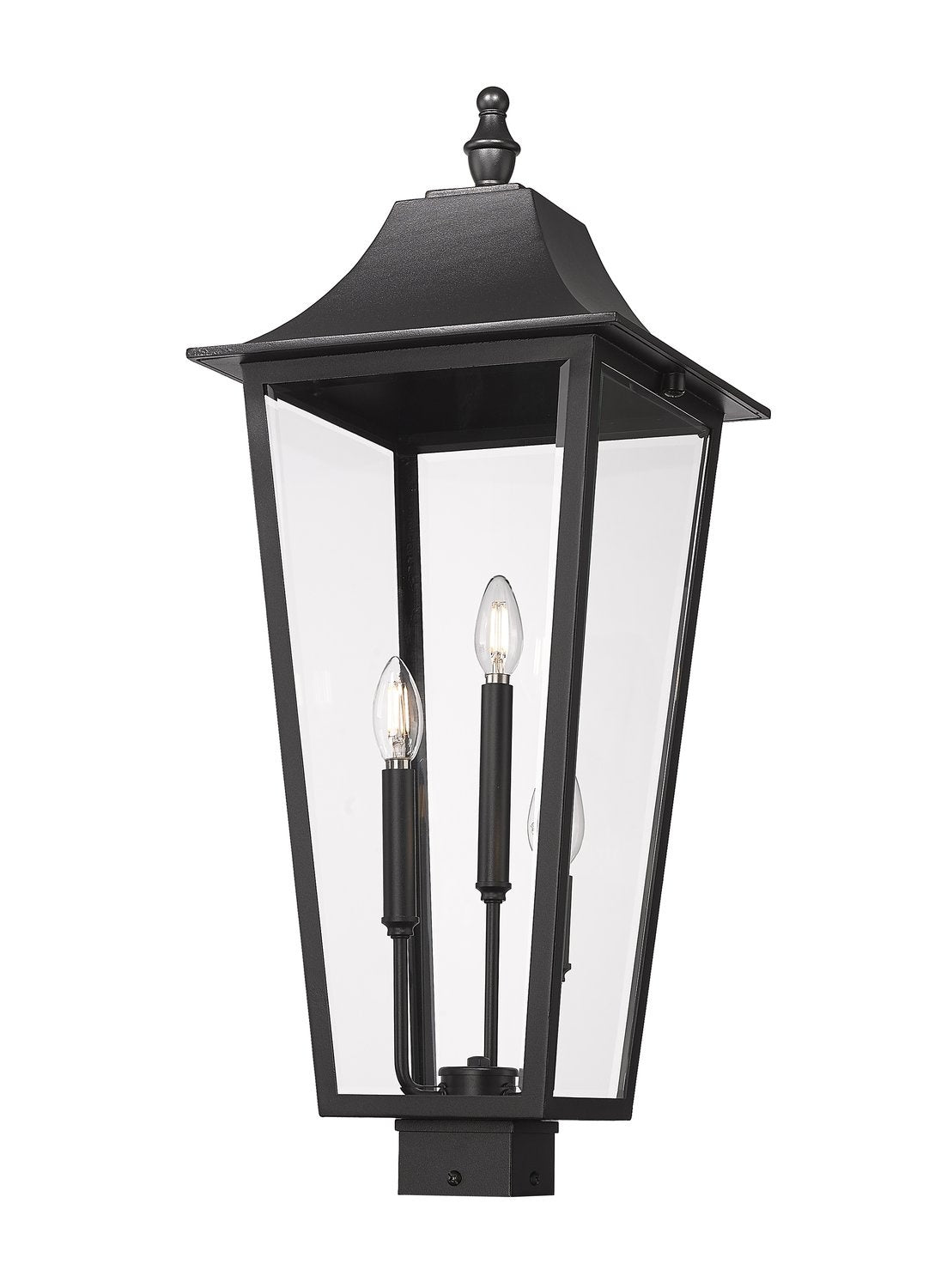 Z-LITE GANNON OUTDOOR POST MOUNT FIXTURE | 5008PHXLS-BK - Post