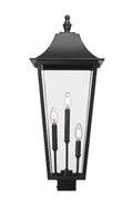 Z-LITE GANNON OUTDOOR POST MOUNT FIXTURE | 5008PHXLS-BK - Post