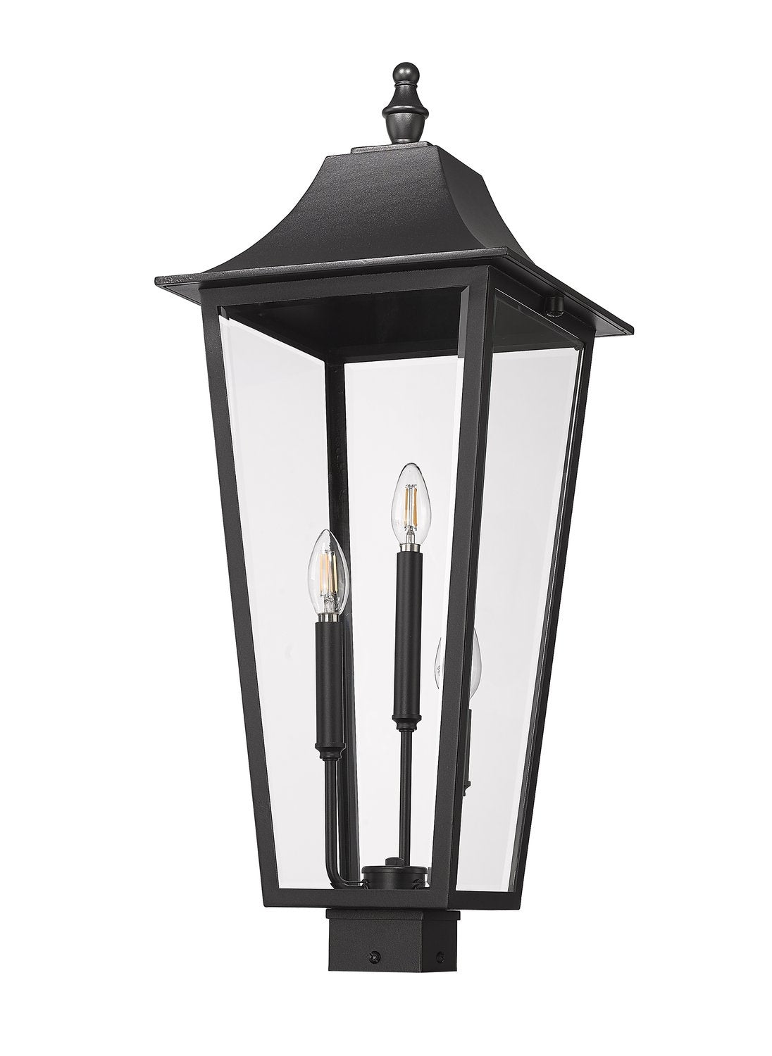 Z-LITE GANNON OUTDOOR POST MOUNT FIXTURE | 5008PHXLS-BK - Post