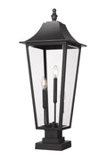 Z-LITE GANNON OUTDOOR PIER MOUNTED FIXTURE | 5008PHXLS-SQPM-BK - Post
