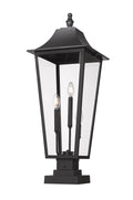 Z-LITE GANNON OUTDOOR PIER MOUNTED FIXTURE | 5008PHXLS-SQPM-BK - Post