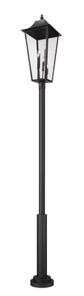 Z-LITE GANNON OUTDOOR POST MOUNTED FIXTURE - 5101P | 5008PHXXLR-5010P-BK - Post