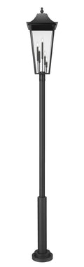 Z-LITE GANNON OUTDOOR POST MOUNTED FIXTURE - 5101P | 5008PHXXLR-5010P-BK - Post