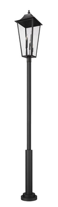 Z-LITE GANNON OUTDOOR POST MOUNTED FIXTURE - 5101P | 5008PHXXLR-5010P-BK - Post
