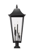 Z-LITE GANNON OUTDOOR PIER MOUNTED FIXTURE | 5008PHXXLR-533PM-BK - Post