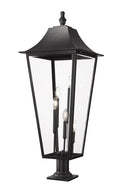 Z-LITE GANNON OUTDOOR PIER MOUNTED FIXTURE | 5008PHXXLR-533PM-BK - Post