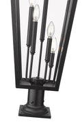 Z-LITE GANNON OUTDOOR PIER MOUNTED FIXTURE | 5008PHXXLR-533PM-BK - Post