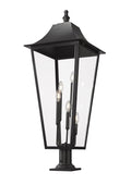 Z-LITE GANNON OUTDOOR PIER MOUNTED FIXTURE | 5008PHXXLR-533PM-BK - Post