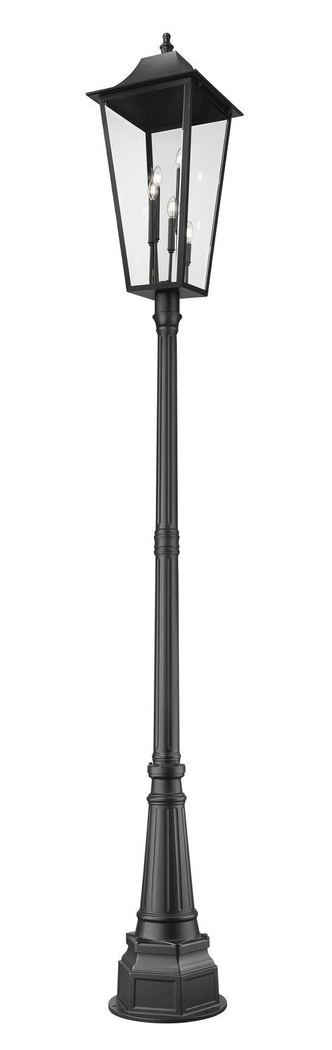 Z-LITE GANNON OUTDOOR POST MOUNTED FIXTURE - 564P | 5008PHXXLR-564P-BK - Post