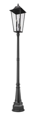 Z-LITE GANNON OUTDOOR POST MOUNTED FIXTURE - 564P | 5008PHXXLR-564P-BK - Post