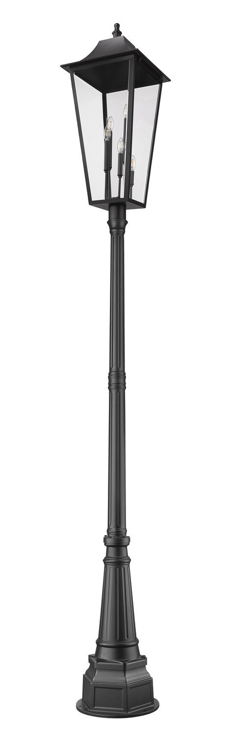 Z-LITE GANNON OUTDOOR POST MOUNTED FIXTURE - 564P | 5008PHXXLR-564P-BK - Post