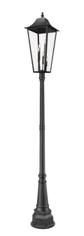 Z-LITE GANNON OUTDOOR POST MOUNTED FIXTURE - 564P | 5008PHXXLR-564P-BK - Post