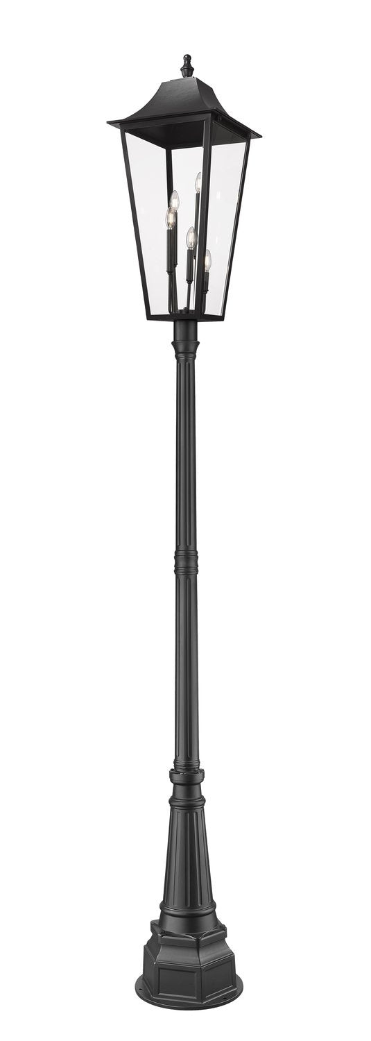 Z-LITE GANNON OUTDOOR POST MOUNTED FIXTURE - 564P | 5008PHXXLR-564P-BK - Post
