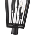 Z-LITE GANNON OUTDOOR POST MOUNT FIXTURE | 5008PHXXLR-BK - Post
