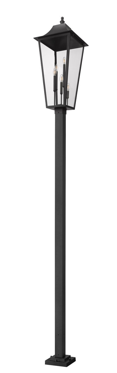 Z-LITE GANNON OUTDOOR POST MOUNTED FIXTURE - 536P | 5008PHXXLS-536P-BK - Post