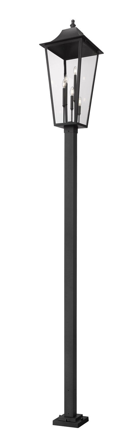 Z-LITE GANNON OUTDOOR POST MOUNTED FIXTURE - 536P | 5008PHXXLS-536P-BK - Post
