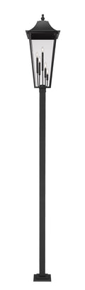 Z-LITE GANNON OUTDOOR POST MOUNTED FIXTURE - 536P | 5008PHXXLS-536P-BK - Post