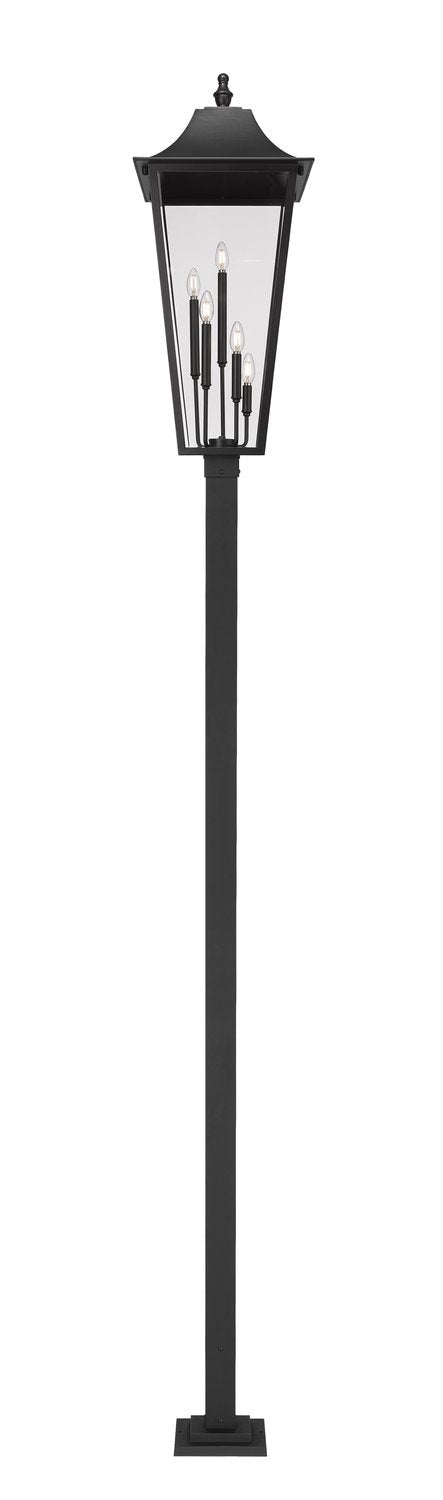 Z-LITE GANNON OUTDOOR POST MOUNTED FIXTURE - 536P | 5008PHXXLS-536P-BK - Post