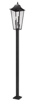Z-LITE GANNON OUTDOOR POST MOUNTED FIXTURE - 536P | 5008PHXXLS-536P-BK - Post